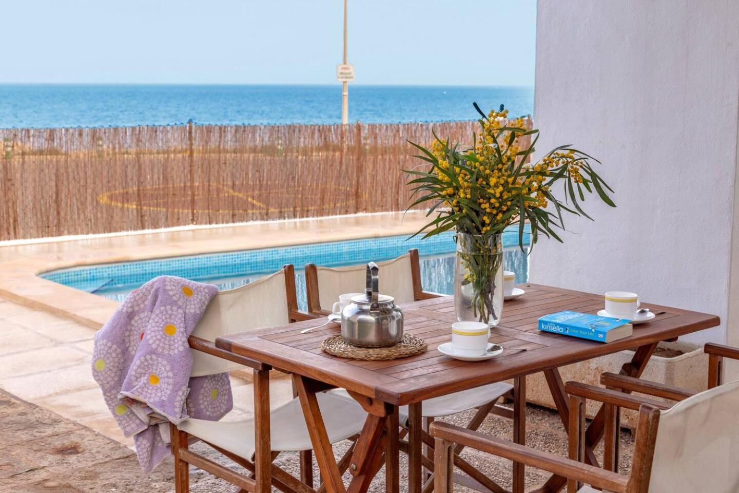 Villa Victor - Primera Linea Mar, Vista A Puesta De Sol Cala'N Blanes  Eksteriør billede